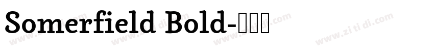 Somerfield Bold字体转换